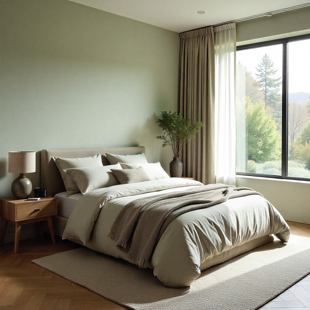 Modern elegant bedroom interior design